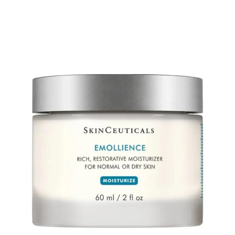 Skinceuticals emollience moisturizing care for normal to dry skin is a face moisturizer enriched with plant extracts and essential oils. In short, it nourishes and restores optimal moisture levels to the complexion.