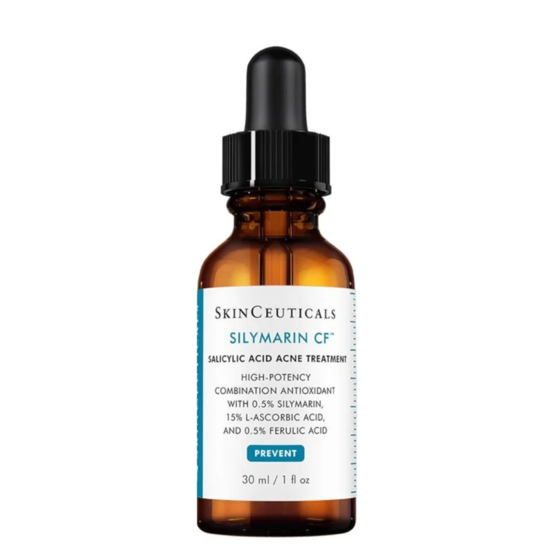 Skinceuticals silymarin cf anti imperfection serum with vitamin C is specially formulated for skin with oily and/or imperfections tendencies. It reduces skin oiliness and unclogs pores while improving the texture of the complexion.
