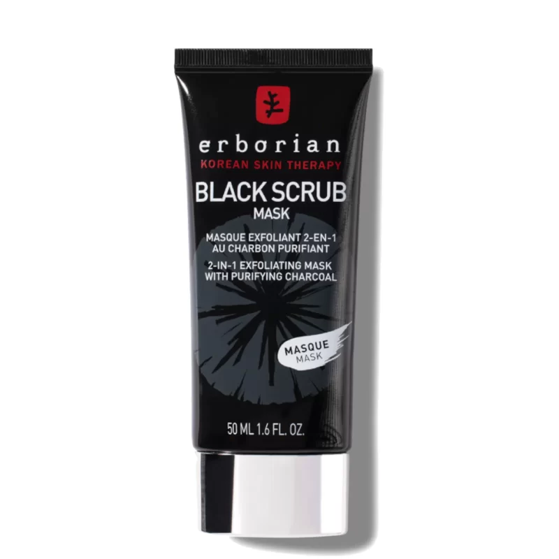 Erborian black scrub exfoliating purifying mask with charcoal 50ml 1.6 fl.oz.