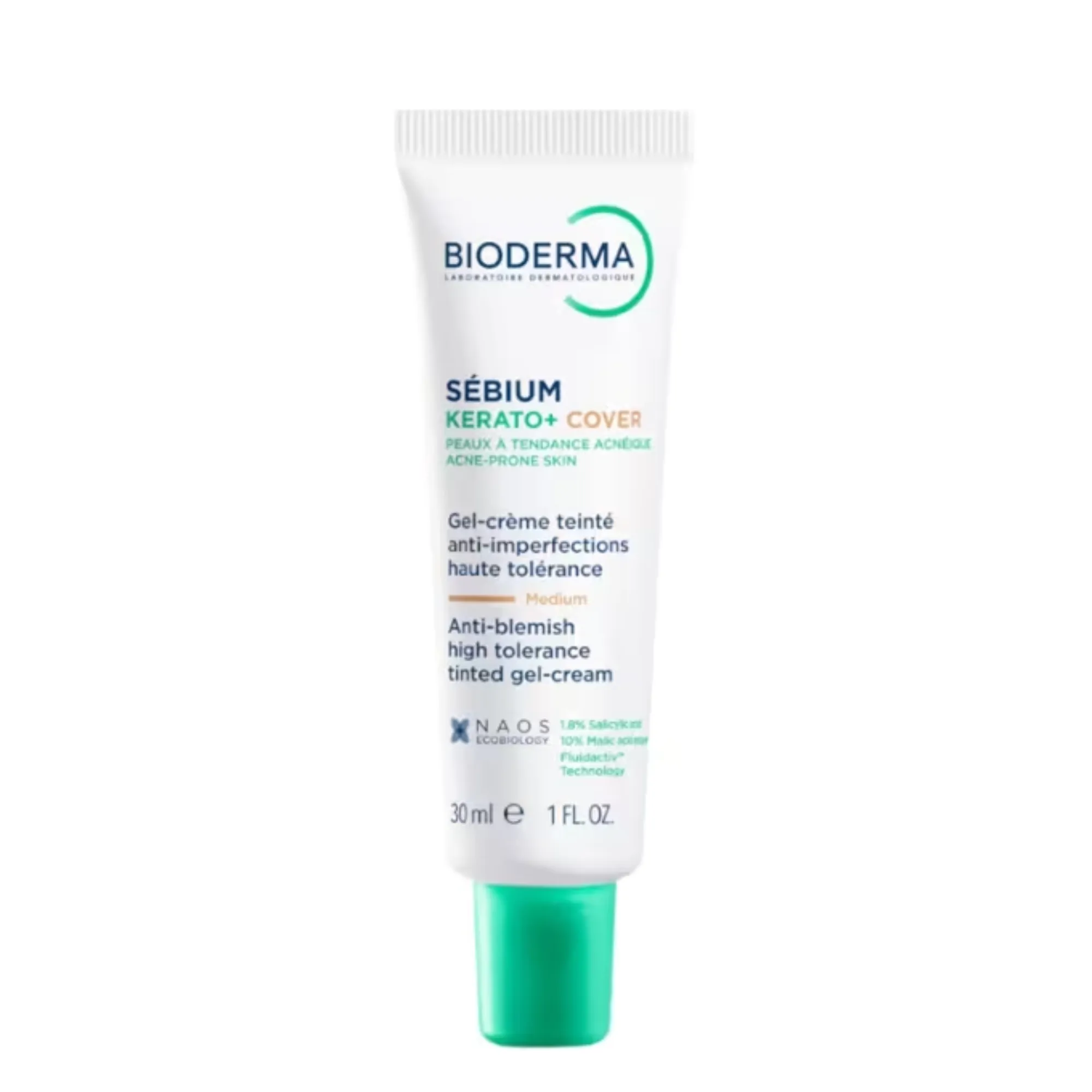 Lyskin-bioderma-sebium-global-cover-intensive-purifying-care-high-coverage-30ml-BDM00017_result Bioderma Sébium Kerato+ Cover is an innovative 2-in-1 dermatological treatment specifically developed for acne-prone skin. It combines targeted anti-imperfection care with high-coverage tinted correction, offering both treatment and cosmetic benefits in a single step. Designed for adolescents and adults with mild to moderate acne, this daily care helps reduce blemishes, minimize post-acne marks, and even out the complexion instantly. At the same time, it respects the skin’s natural balance, ensuring good tolerance even for sensitive, acne-prone skin.