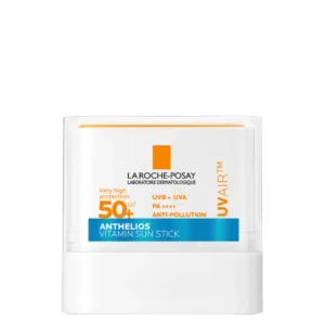 The La Roche-Posay Anthelios Stick SPF50 is a high-protection SPF50 sunscreen stick for the face, designed for convenient, on-the-go application. Thanks to its very high UVA/UVB protection, it helps shield the skin from harmful sun exposure while maintaining comfort throughout the day. Moreover, its invisible, glide-on texture makes application effortless. As a result, it leaves a transparent and luminous finish on all skin tones, without any white marks.