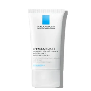 La Roche-Posay Effaclar Mat+ Moisturiser is a daily mattifying moisturiser for oily and blemish-prone skin, particularly suitable for skin with visible or enlarged pores and unwanted shine. Its sebum-regulating formula helps control excess oil while providing long-lasting hydration and a smoother-looking complexion.