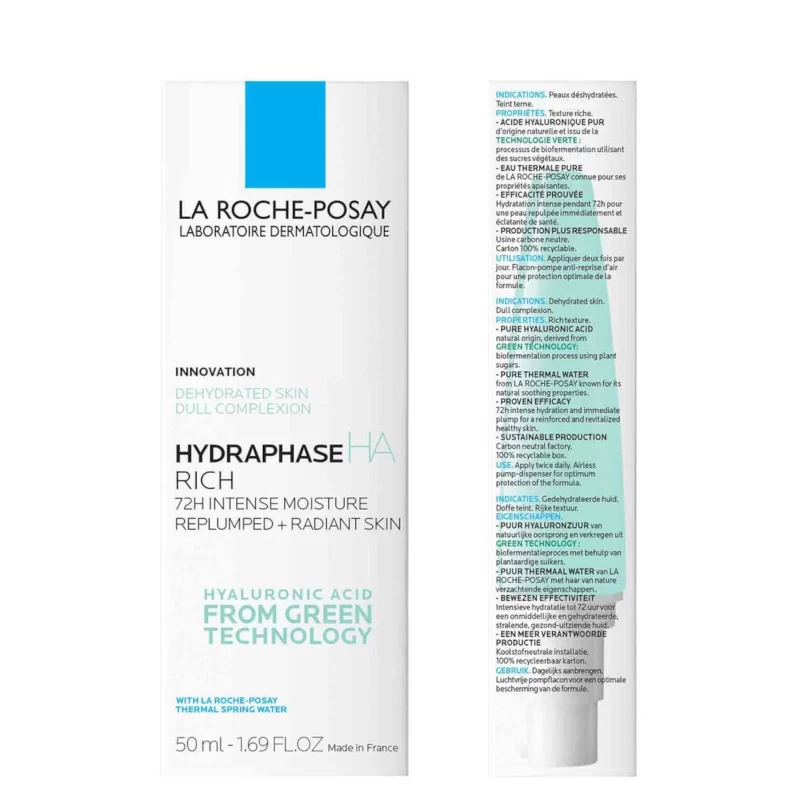 La Roche Posay Hydraphase HA Rich 50ml - Ingredients