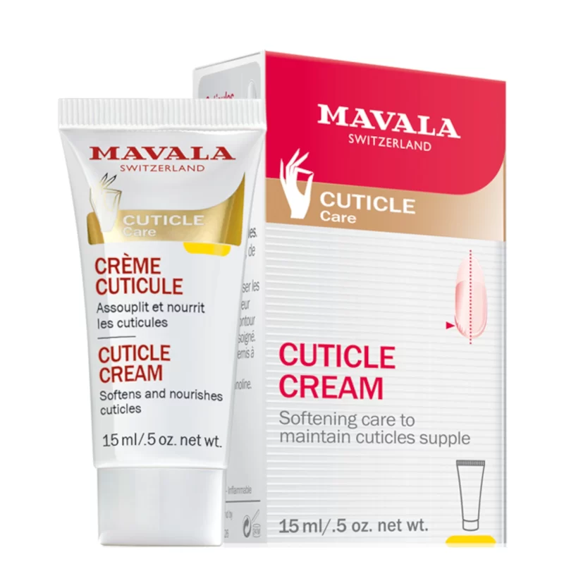 Mavala crème cuticules soin adoucissant pour entretenir les cuticules, la crème maintient les cuticules souples et élastiques. 15 ml