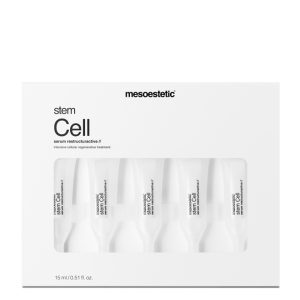 Mesoestetic Stem Cell Serum Intensive Treatment is a powerful weekly shock treatment with intensive skin regenerating effect. 5x3ml