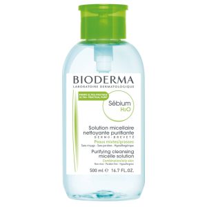 Bioderma sebium h2o cleansing water for combination to oily skin 500ml