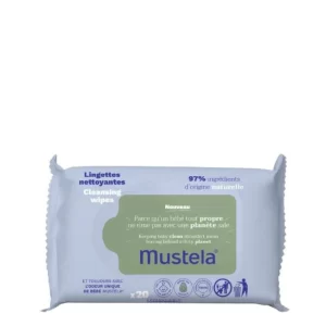 Mustela Lingettes nettoyantes bio bio pour bébé 20 unités