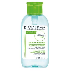 Bioderma sebium h2o cleansing water for combination to oily skin 500ml