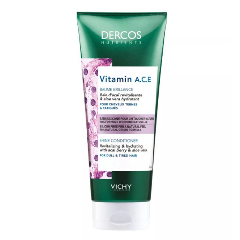 Vichy dercos nutrients vitamins a.c.e conditioner for dull and tired hair 200ml