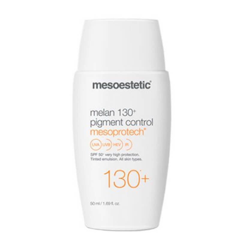 Mesoestetic melan 130 pigment control spf50 tinted sun protection for dark-spots 50ml