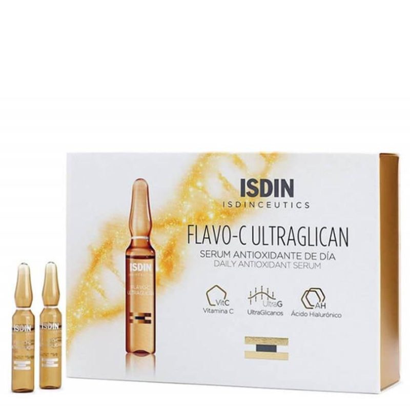 Isdin isdinceutics flavo-c ultraglican daily antioxidant serum ampoulles 10x2ml
