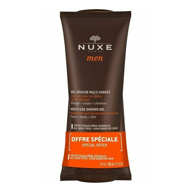 Nuxe men multi-use shower gel set 2x200ml