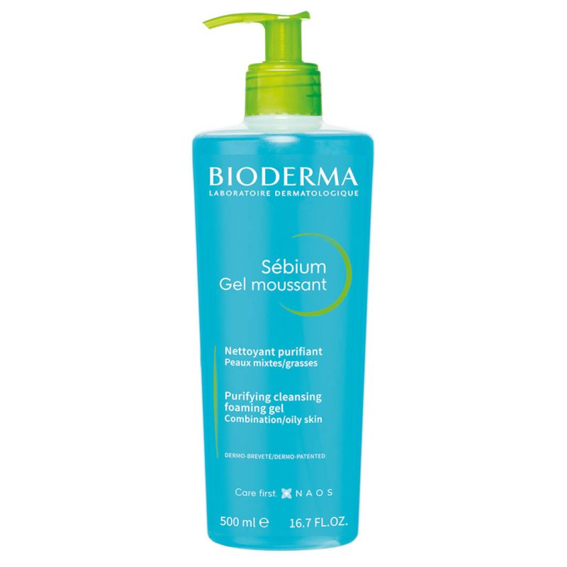 Bioderma sebium purifying cleansing gel for combination to oily skin 500ml