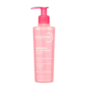 Bioderma Sensibio Gel Moussant is a gentle micellar cleansing gel designed to cleanse, remove makeup, and soothe sensitive skin without disrupting its natural balance. Developed according to the ecobiological principles of NAOS, this daily cleanser goes beyond simple hygiene by helping the skin adapt and strengthen itself against environmental stressors. With a soap-free and fragrance-free formula, it ensures optimal tolerance for both skin and eyes, making it suitable even for highly sensitive or reactive skin types.