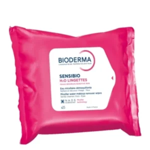 Bioderma Sensibio H2O Wipes are ultra-gentle micellar cleansing wipes developed to effectively cleanse and remove makeup while respecting the delicate balance of the skin. Inspired by the brand’s iconic micellar water, these wipes offer a practical, on-the-go solution for daily cleansing without compromising skin comfort. Powered by advanced micellar technology, the wipes contain microscopic cleansing agents that attract and lift away impurities, makeup, and pollution particles like a magnet. This allows for thorough cleansing without the need for harsh rubbing or rinsing, making them ideal for quick routines, travel, or post-workout use. Their minimalist, fragrance-free formula is specifically designed to reduce the risk of irritation while delivering optimal tolerance. Each wipe is soft, biodegradable, and perfectly adapted for use on the face, eyes, and neck, ensuring a refreshing and soothing experience with every application. Enriched with the patented D.A.F.™ (Dermatological Advanced Formulation) complex, these wipes help improve the skin’s natural tolerance threshold, reinforcing its ability to resist external aggressors such as pollution and environmental stress. As a result, the skin feels instantly clean, comfortable, and visibly calmer. With proven results, users report cleaner skin, enhanced comfort, and a gentle cleansing experience suitable for everyday use. Whether used as a primary cleanser or as a convenient alternative when water is not available, Sensibio H2O Wipes deliver reliable performance with dermatological expertise.