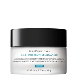 Skinceuticals a.g.e. interrupter mature skins is a daily care with Proxylane that helps to improve firmness and skin aging. Helps prevent the glycation process and correct the severe signs of aging in mature skin.