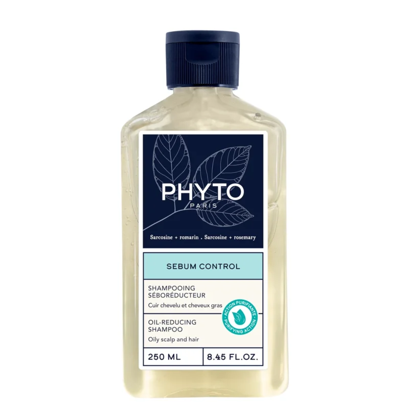 Phyto sebum control oil-reducing shampoo for oily scalp and hair 250ml 8.45fl.oz