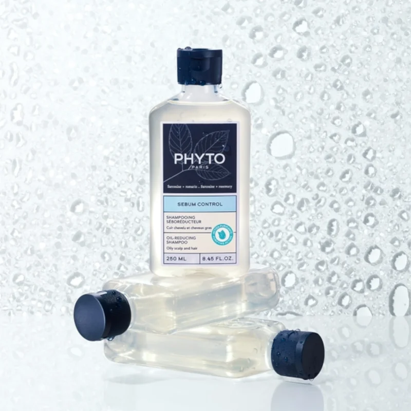 Phyto sebum control oil-reducing shampoo for oily scalp and hair 250ml 8.45fl.oz