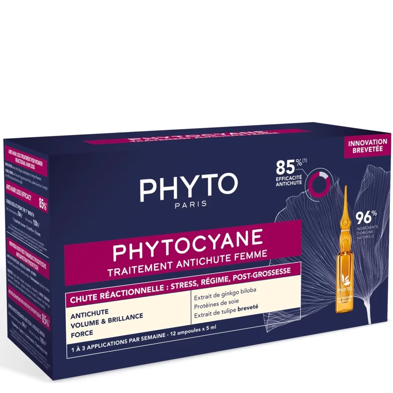 Phyto phytocyane reactional hair loss ampoules (stress, diet, post-pregnancy) 12x5ml