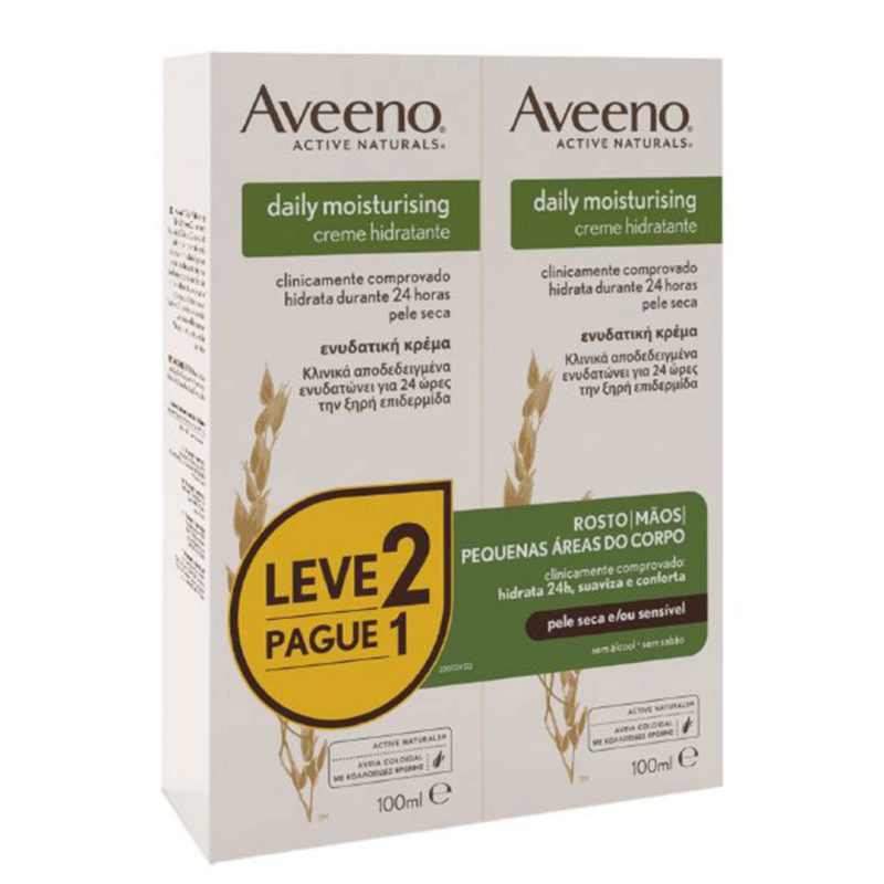 Aveeno daily moisturising hydrating duo cream 2x100ml