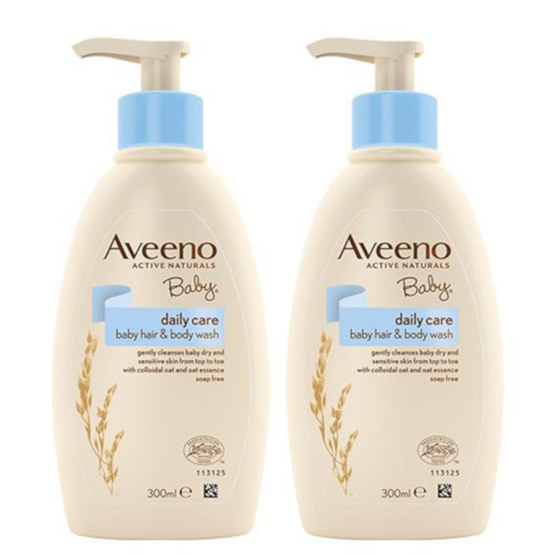 Aveeno baby daily care hair and body wash 2x300ml