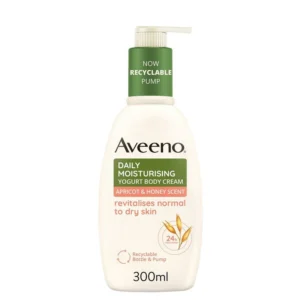 Aveeno daily moisturising yogurt body cream apricot & honey 300ml