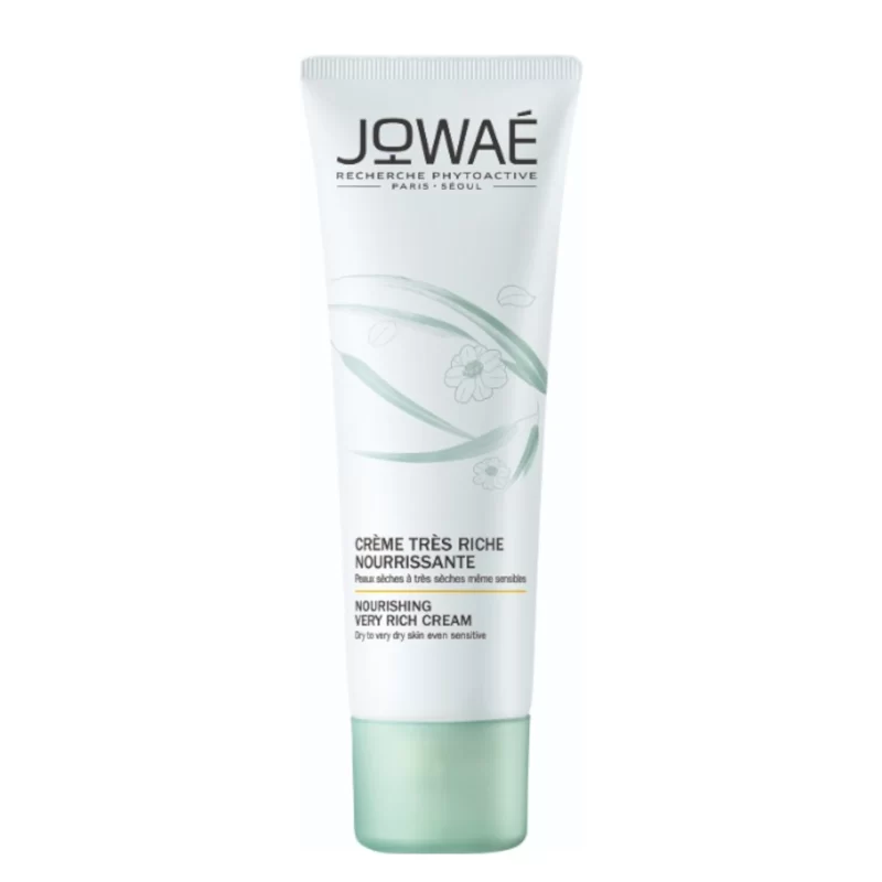 Jowaé nourishing very rich cream is a highly nourishing face care for dry to very dry skin, even sensitive skin. Infused with 85% naturally derived components, including antioxidant Lumiphenols and Camellia oil, it nourishes, comforts, and soothes.