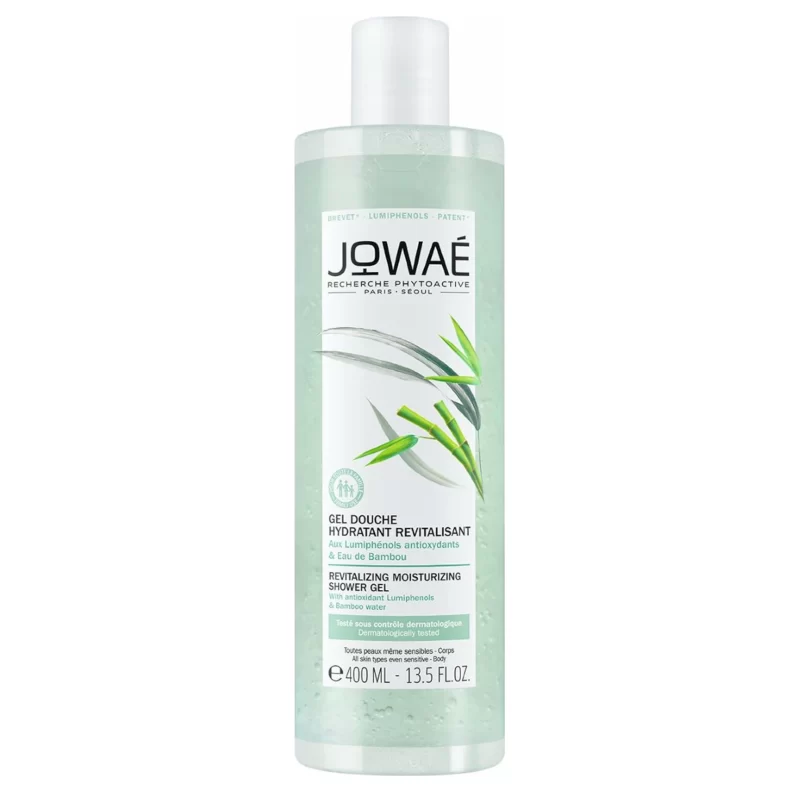 Jowaé revitalizing moisturizing shower gel bamboo is a bath care that gently cleanses and respects the skin's balance thanks to its formula with physiological pH. With a cleansing base of natural biodegradable origin and vegan formula. Suitable for all skin types, even sensitive.