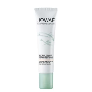 Jowaé vitamin rich moisturizing revitalizing eye gel  is a care for the eye contour that moisturizes, awakens the look as well as blurs fatigue marks. Thus, formulated with 97% components of natural origin, it allows the eye area to be transformed. It is visibly more rested, hydrated as well as smoother and toned. Fragrance-free.