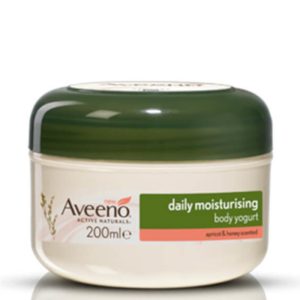 Aveeno daily moisturising body cream yogurt apricot & honey 300ml