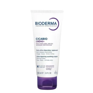 Bioderma Cicabio Crème+ is an advanced repairing and soothing cream specifically developed for fragilized, irritated, or damaged skin. Designed to support the skin’s natural healing process, this dermatological treatment helps restore the skin barrier while respecting and rebalancing the skin microbiome. Suitable for the whole family—including adults, children, and babies—this versatile formula can be applied to the face, body, and even external intimate areas, making it an essential product for any skin recovery routine.