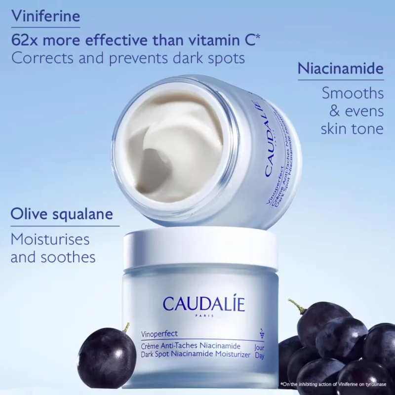 Caudalie Vinoperfect Dark Spot Niacinamide Moisturizer 50ml 1.6 fl.oz Refillable 