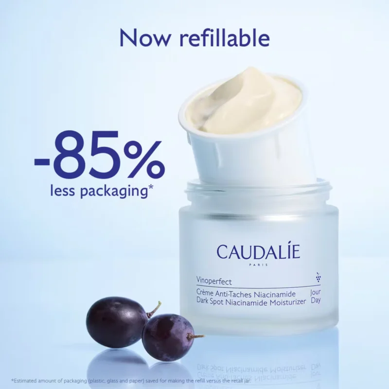 Caudalie Vinoperfect Dark Spot Niacinamide Moisturizer 50ml 1.6 fl.oz Refillable 