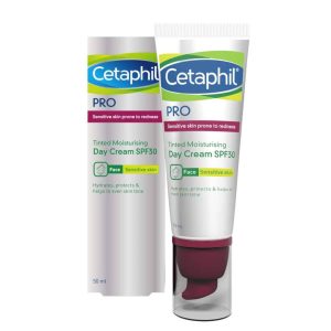 Cetaphil pro tinted moisturising day cream spf30 skin prone to redness 50ml