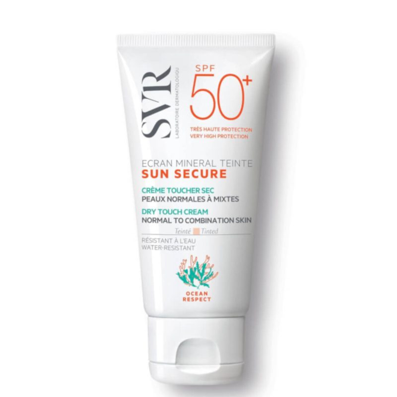 Svr sun secure tinted dry touch mineral cream for normal to combination skin spf50 50ml