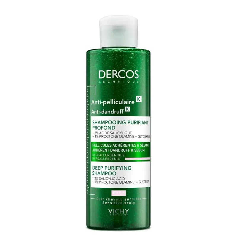 Vichy dercos k intensive dandruff purifying shampoo 250ml 8.5fl.oz
