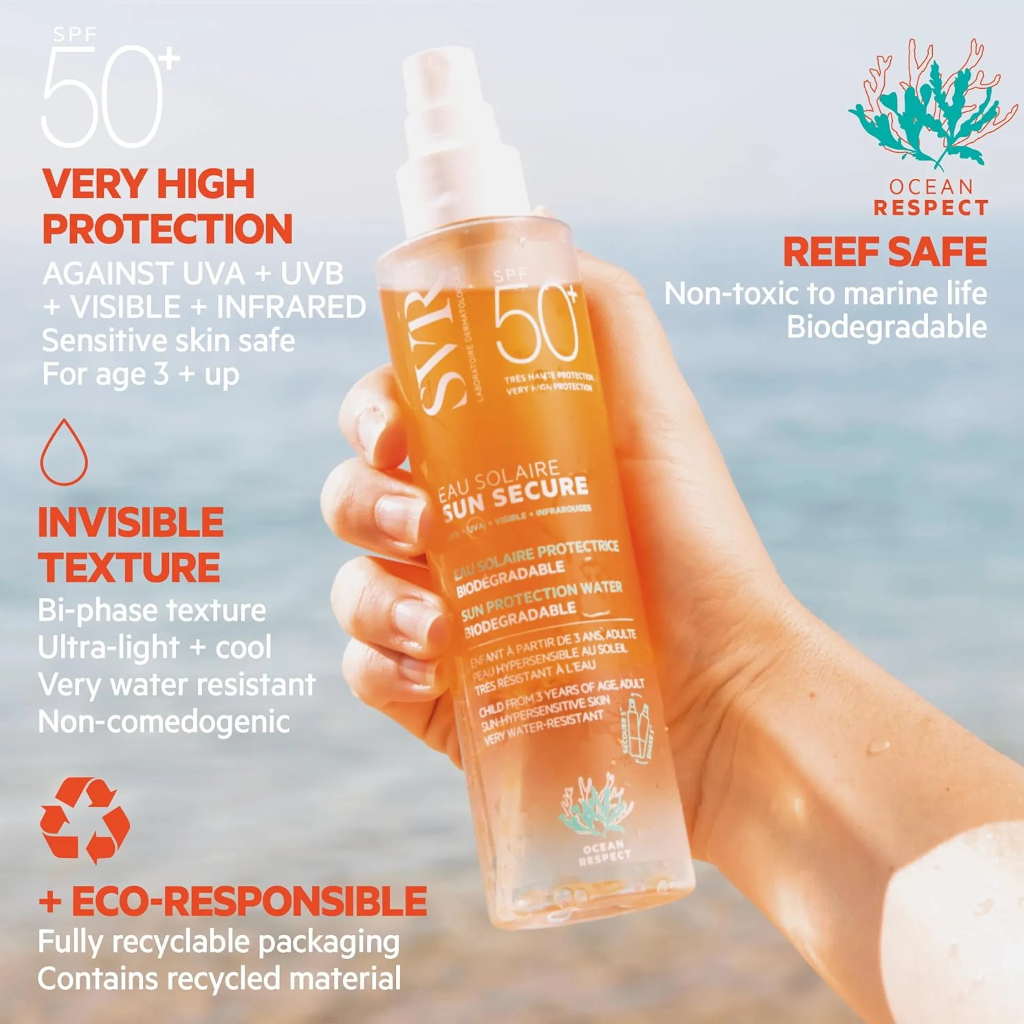 Lyskin-svr-sun-secure-sun-protection-water-biodegradable-spf50-200ml-SVR00070_4_lyskin SVR Sun Secure Eau Solaire SPF50+ 200ml 6.7fl.oz