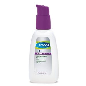 Cetaphil derma control oil-absorbing moisturizer spf30 Soothes dry skin and reduces glare while moisturizing the skin. This broad-spectrum formulation protects against harmful sun rays and UV damage. 118ml