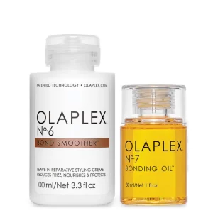 Olaplex iconic styling duo nº6 Bond Smoother and nº7 Bonding Oil