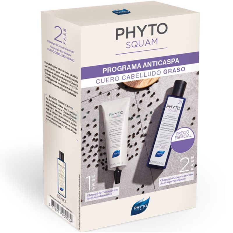 Phyto pack phytosquam dandruff and oily scalp complete treatment 125ml+250ml
