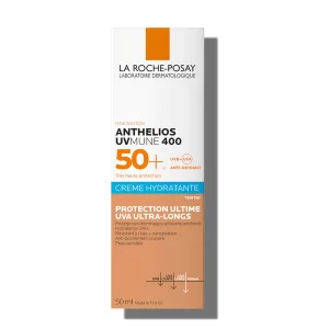 La Roche Posay anthelios ultra hydrating tinted cream spf50 is a high protection sunscreen (spf50) with color that not only provides broad-spectrum protection but also prevents damage induced by UVA, UVB, infrared as well as pollution. Suitable for dry sensitive or reactive skin.