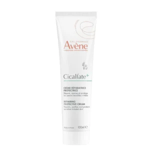 Avène Cicalfate+ Repairing Protective Cream is a multi-purpose repairing cream designed to soothe, protect and support the repair of sensitive and irritated skin. Suitable for the whole family from birth, this fragrance-free formula creates a protective film over irritated areas while helping restore the skin's surface.