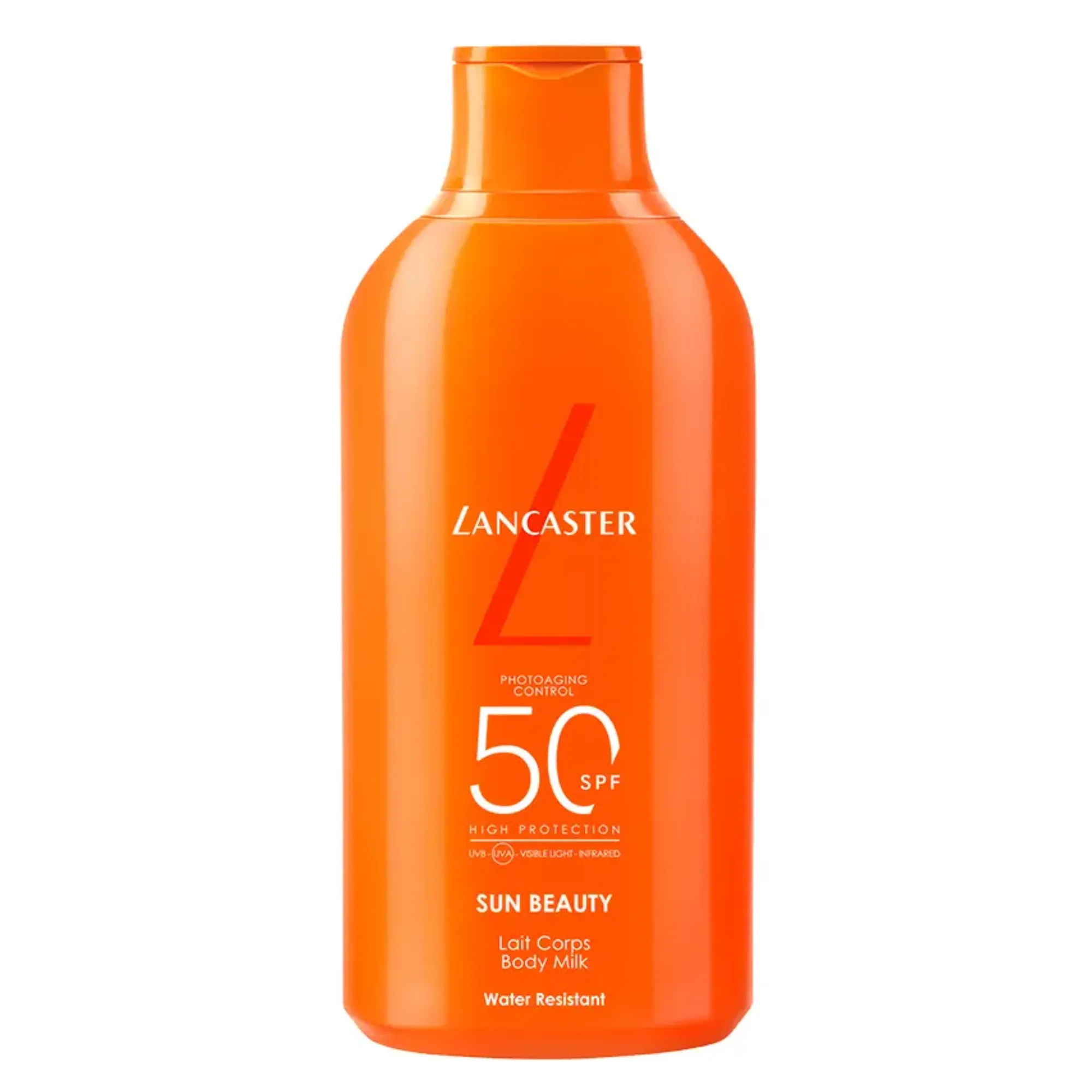 Lyskin-lancaster-sun-beauty-body-milk-spf50-400ml-14-fl-oz-LAN00040_resultado Lancaster Sun Beauty Body Milk SPF50 is a broad-spectrum sunscreen, suitable for the body skin, that at the same time protects against the four types of radiation it deeply moisturizes. It helps develop a sublime golden tan.