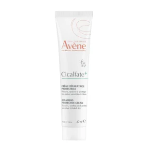 Avène Cicalfate+ Repairing Protective Cream is a multi-purpose repairing cream designed to soothe, protect and support the repair of sensitive and irritated skin. Suitable for the whole family from birth, this fragrance-free formula creates a protective film over irritated areas while helping restore the skin's surface.