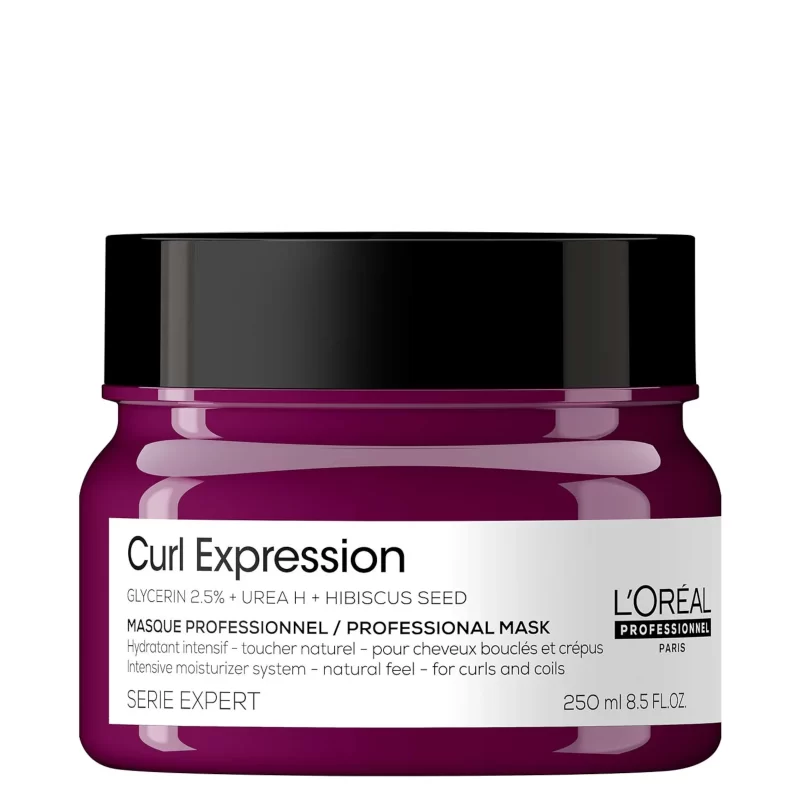 Curl expression moisturizer mask is an intensive treatment, ideal for sensitized hair, that restores optimal moisture levels in a few minutes. This allows for long-lastingly defined curls. Soft cream texture.