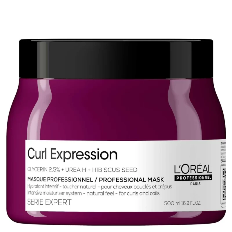 Curl expression moisturizer mask is an intensive treatment, ideal for sensitized hair, that restores optimal moisture levels in a few minutes. This allows for long-lastingly defined curls. Soft cream texture.