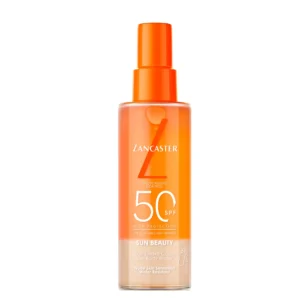  Lancaster Sun Beauty Sun Body Water SPF50 is an innovative sunscreen designed to provide very high sun protection with an ultra-lightweight, refreshing texture. Combining Lancaster’s advanced sun care technologies with a convenient spray format, this bi-phase sun water protects the skin while delivering a comfortable “nude skin” sensation.