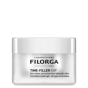 Filorga time-filler 5xp Gel-Creme ist eine Anti-Falten-Pflege, die für Mischhaut bis fettige Haut geeignet ist und eine intensive Glättungswirkung auf Falten im Gesicht und am Hals bietet.