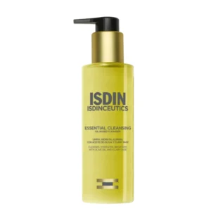 Lyskin-isdin-isdinceutics-essential-cleansing-200ml-6-8-fl-oz-ISD00140_resultado Isdin isdinceutics essential cleansing is a care that combines the effectiveness of oil with the softness of emulsion. Thus, with a unique sensorial texture, it effectively removes makeup, sunscreen, as well as particles of pollution, and excess sebum. All this while promoting hydration and luminosity of the complexion.