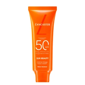 Daily sun protection is one of the most important steps in maintaining healthy, youthful-looking skin. The Lancaster Sun Beauty Face Cream SPF50 combines very high sun protection with advanced skincare technology, helping to defend the skin against photoaging while promoting a luminous, natural-looking tan.